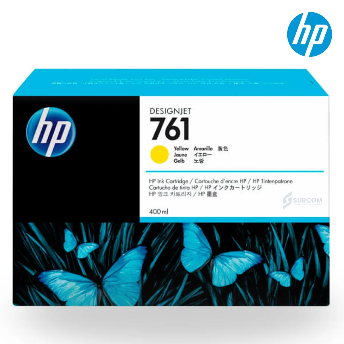 HP - Tinta HP 761 Yellow Original 400 ml
