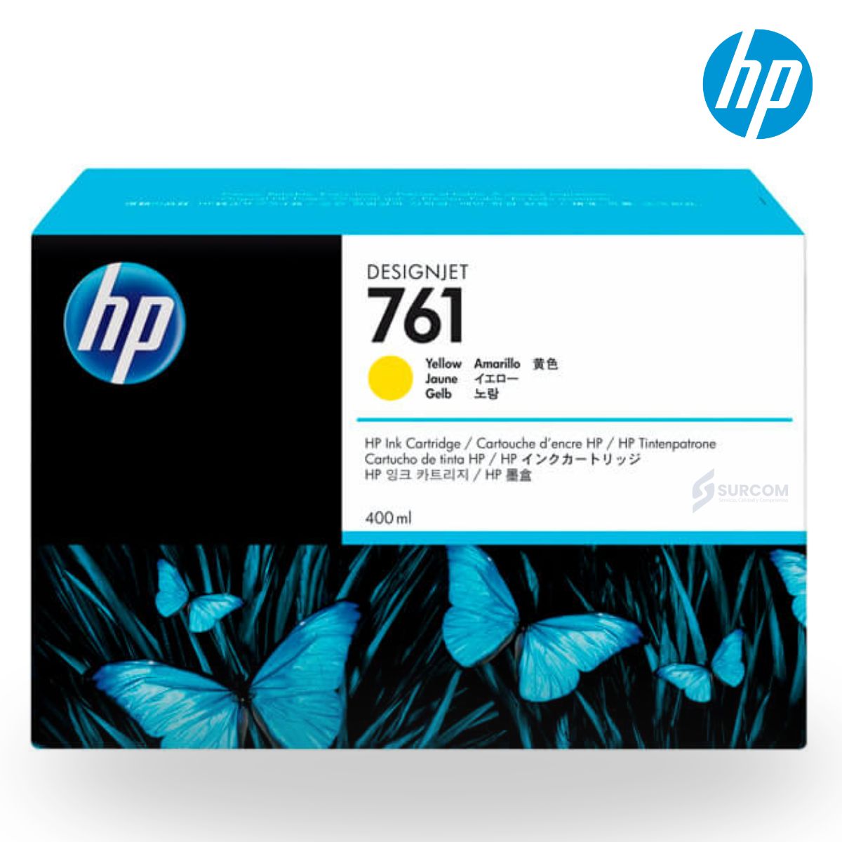 HP - Tinta HP 761 Yellow Original 400 ml