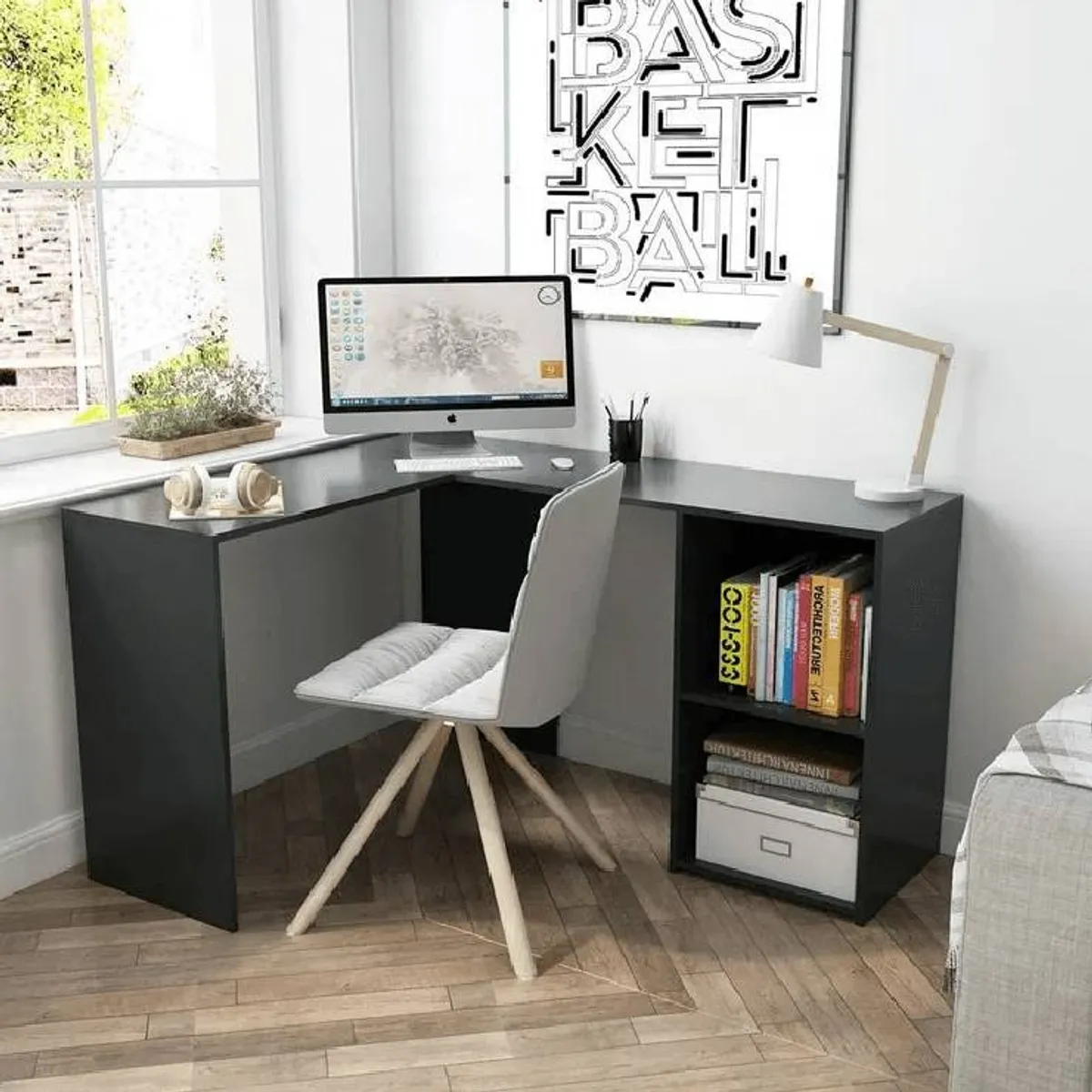 NACION MUEBLES - ESCRITORIO NACION MUEBLES LUARA COLOR NEGRO