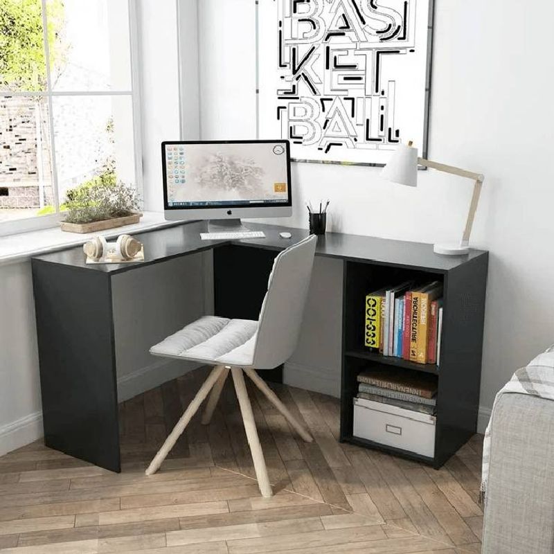 NACION MUEBLES - ESCRITORIO NACION MUEBLES LUARA COLOR NEGRO