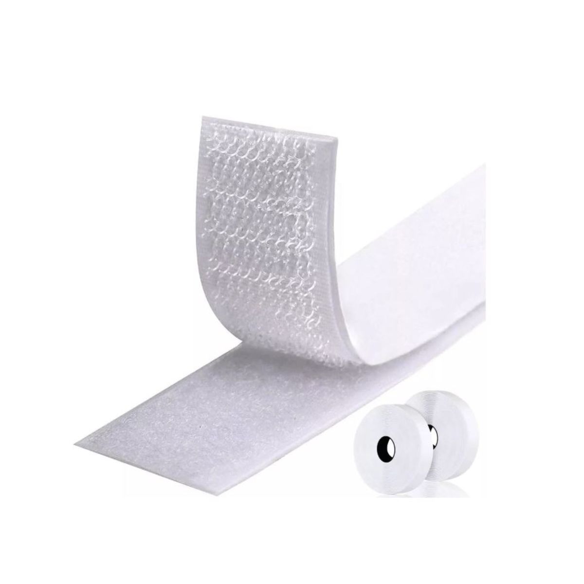 GENERICO - Cinta Velcro Velkro para coser 25mm X 23 Metros Color Blanco