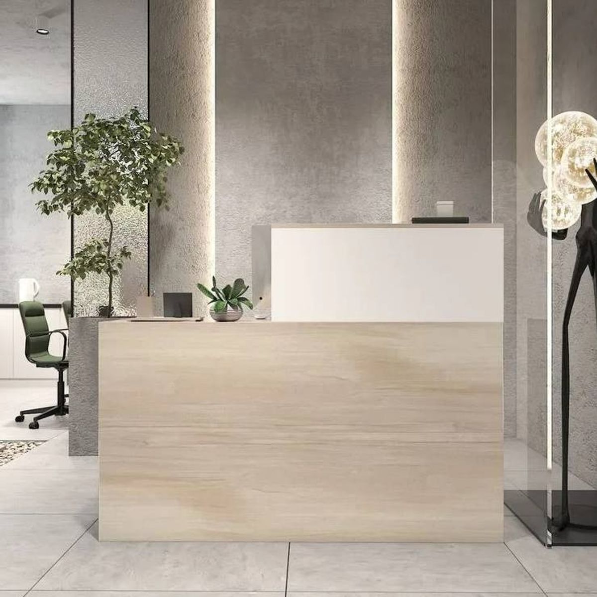 NACION MUEBLES - ESCRITORIO NACION MUEBLES COUNTER PARA OFICINA MULTICOLOR NM