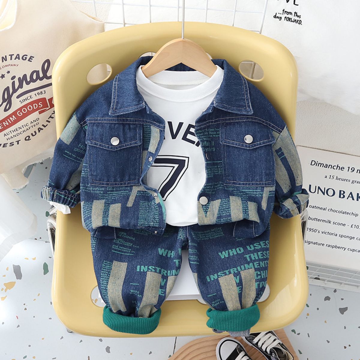 GENERICO - ROPA DE NIÑO ESTILO CASUAL 3 PIEZAS