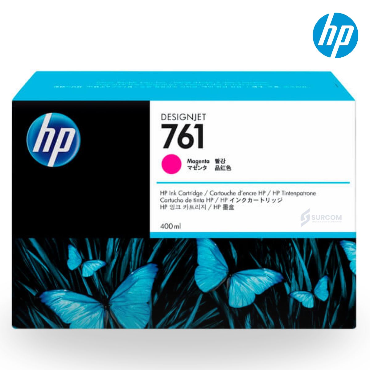 HP - Tinta HP 761 Magenta Original 400 ml