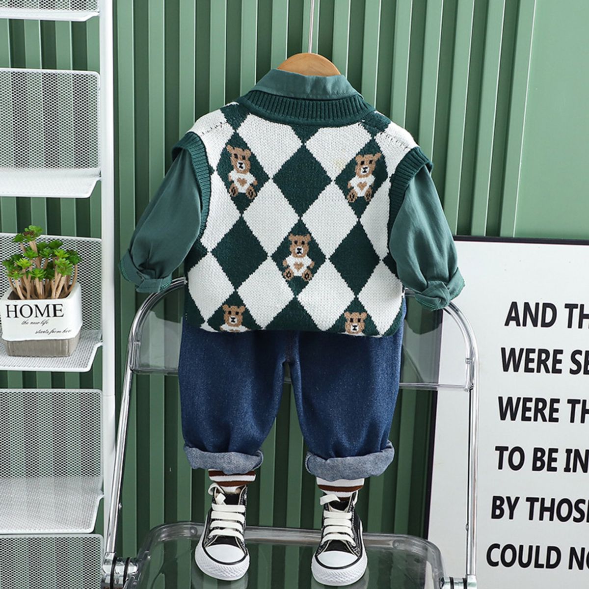 GENERICO - ROPA DE NIÑO ELEGANTE- 3 PIEZAS