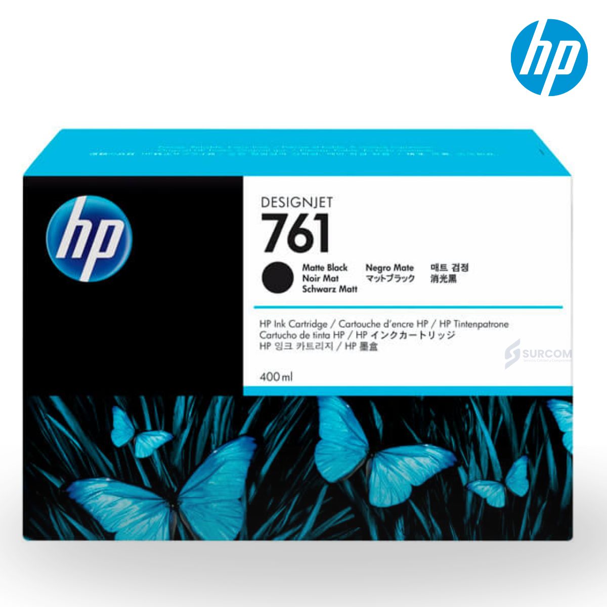 HP - Tinta HP 761 Matte Black Original 400 ml