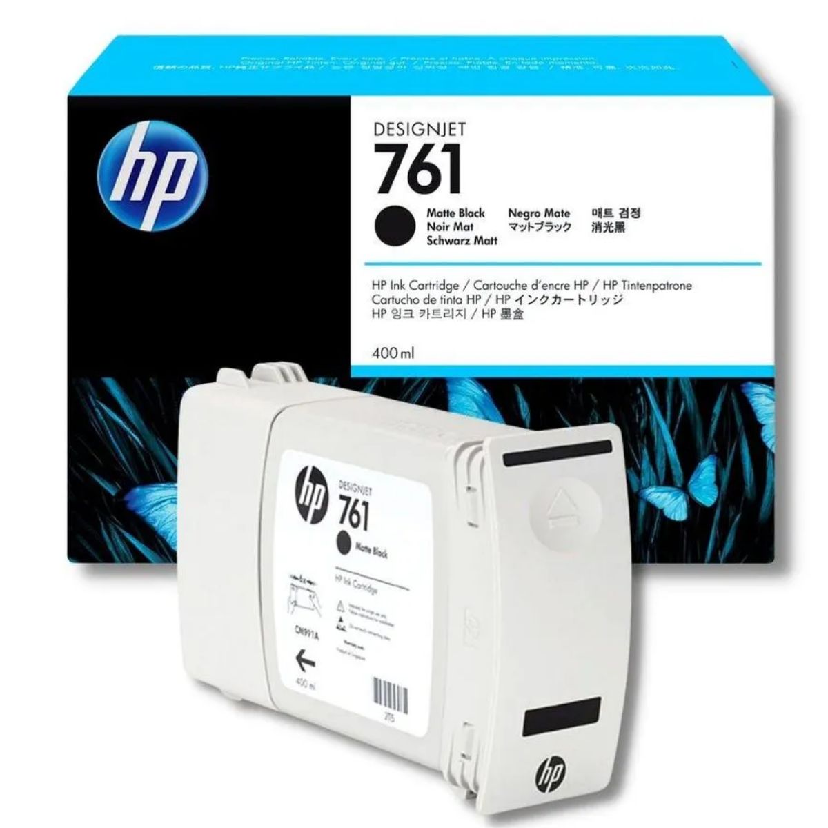 HP - Tinta HP 761 Matte Black Original 400 ml