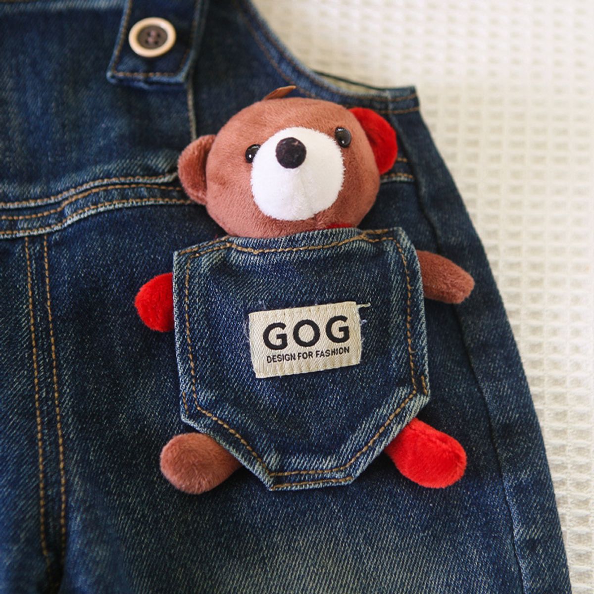 GENERICO - CONJUNTO DE NIÑO DE OSITOS DE RAYAS  DE 2 PIEZAS