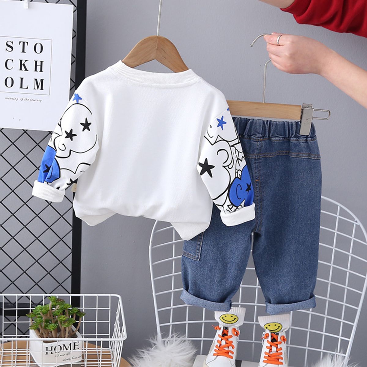 GENERICO - CONJUNTO PARA NIÑO DE OSITO  - POLERA Y PANTALON