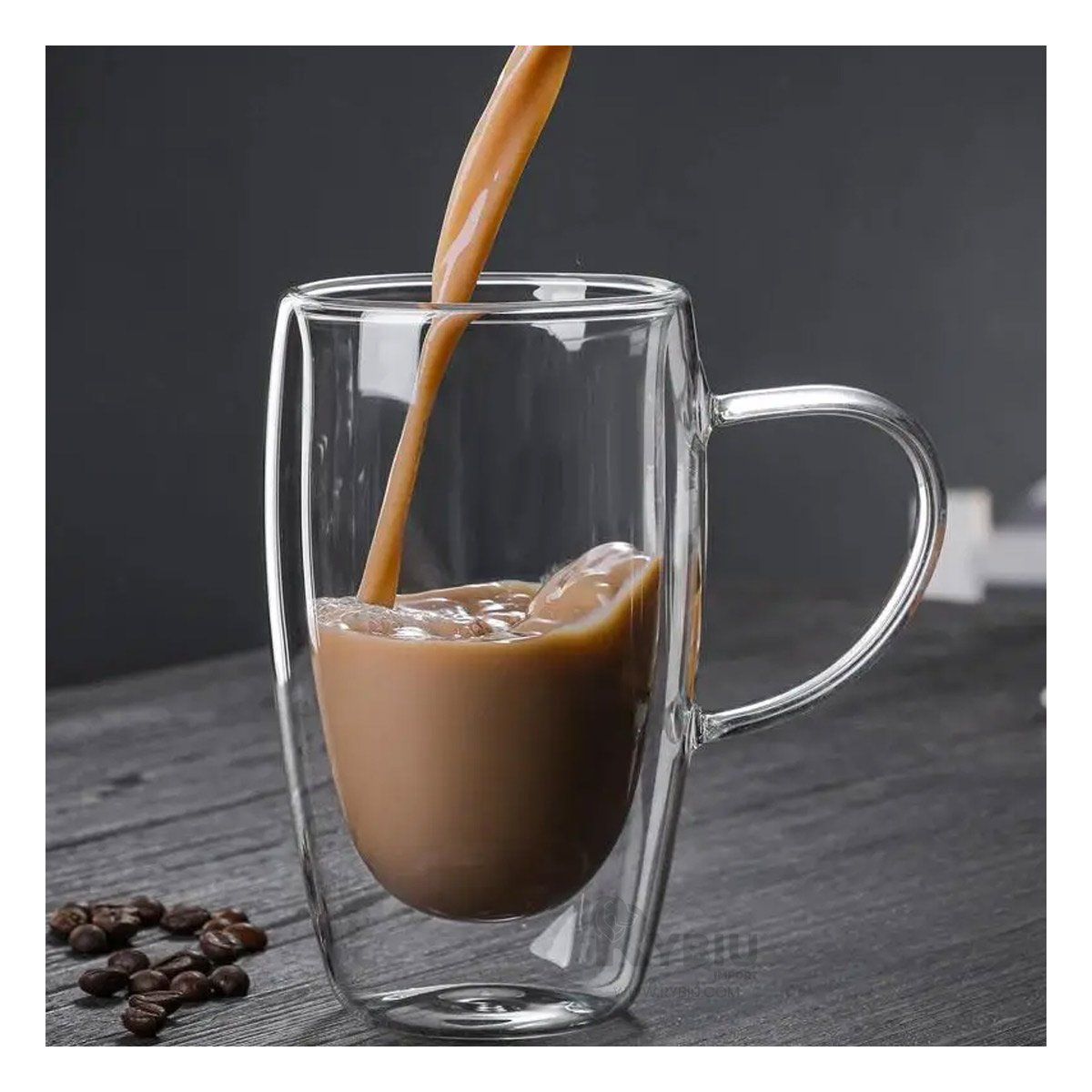 GENERICO - Taza Innovadora 450ML de Doble Capa Y+Papel de Regalo