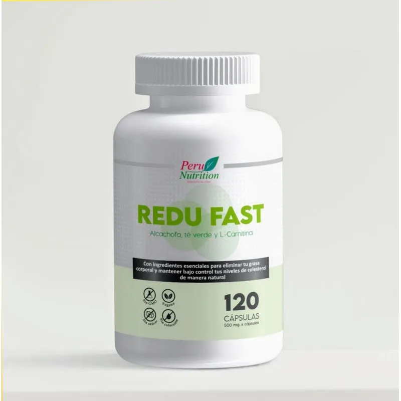 PERU NUTRITION - REDU FAST - QUEMADOR DE GRASA ADELGAZANTE PERDER PESO - PERU NUTRITION 120 CAP.