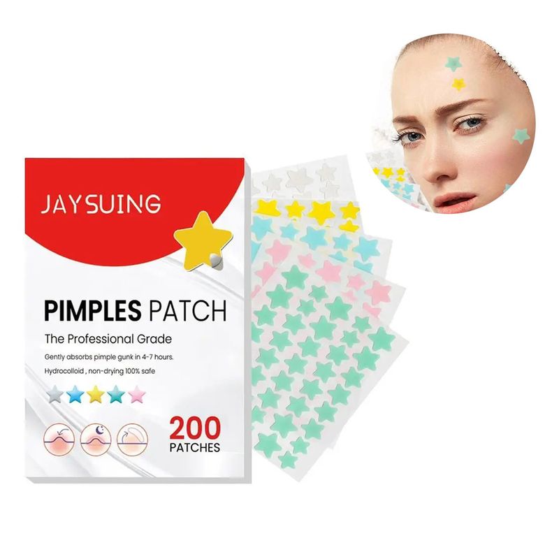 GENERICO - PIMPLE PATCH removedor de acné y granos 200 estrellitas