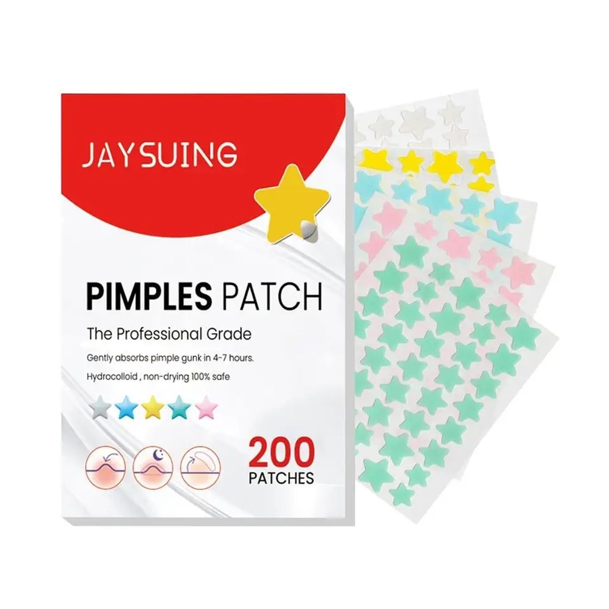 GENERICO - PIMPLE PATCH elimina acné, granos y espinillas 200 estrellitas