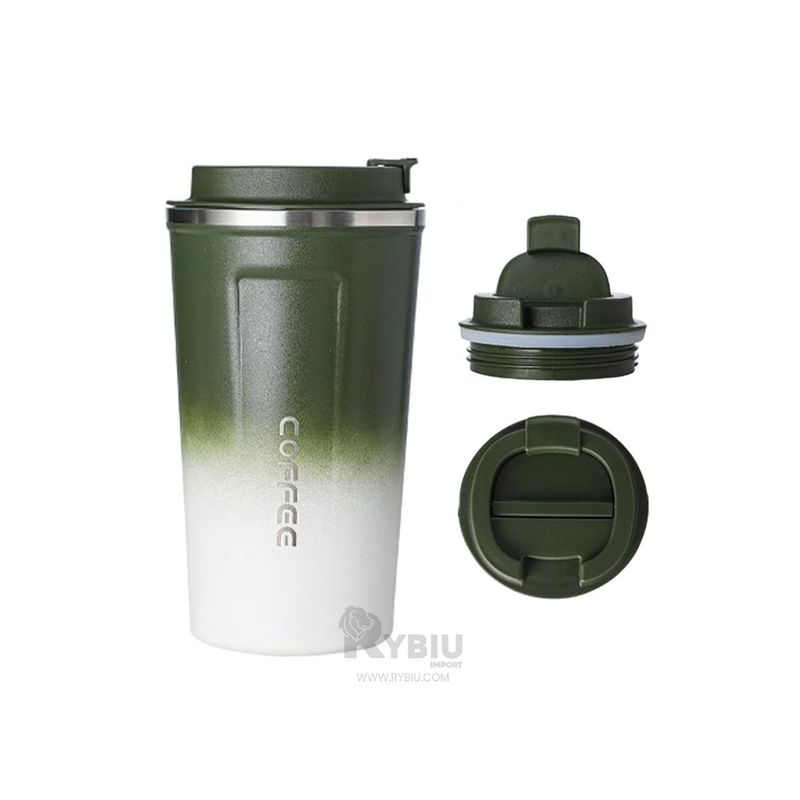 RYBIU IMPORT - Envase Termico con Sensor Verde con Blanco Y+Ligas de Regalo