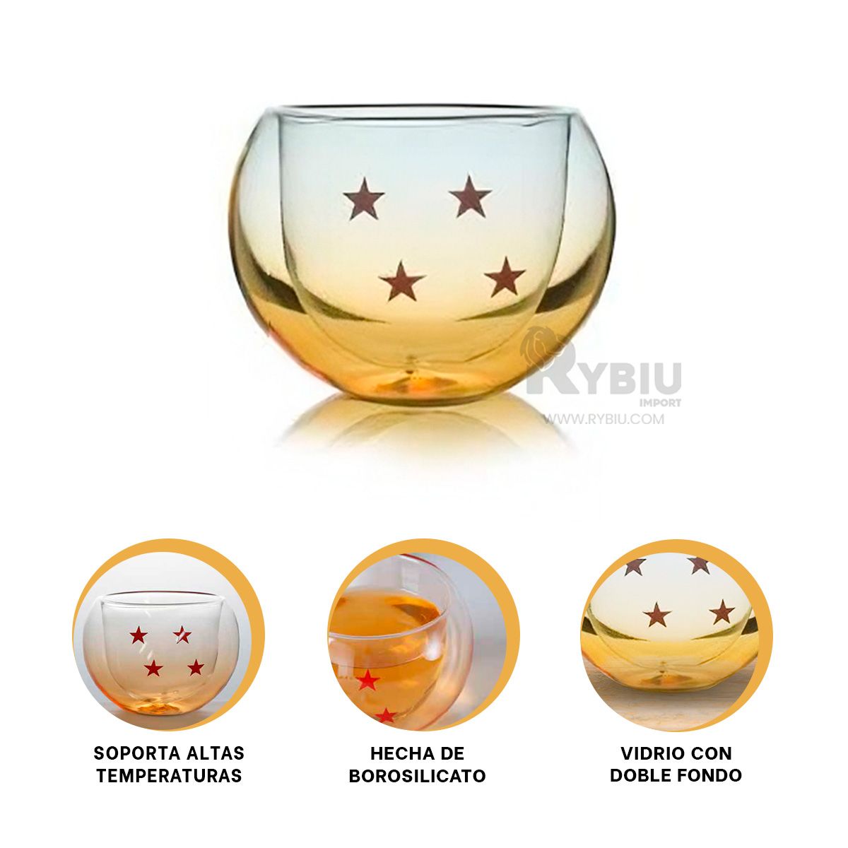 GENERICO - Taza Sin Asa de 250ML en Color Dorado Y+Post-it Adhesivos