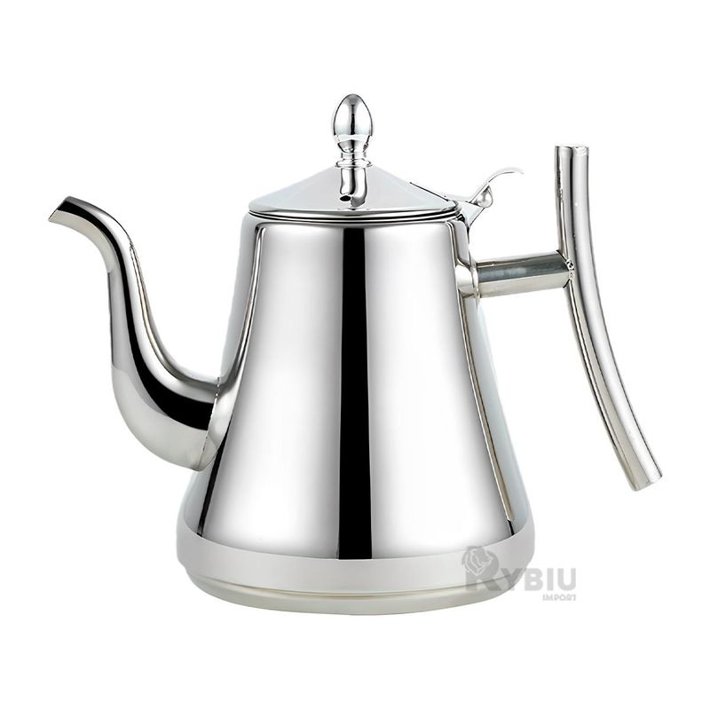 RYBIU IMPORT - Tetera Versatil de 2L Plateada Y+Envoltorio de Regalo