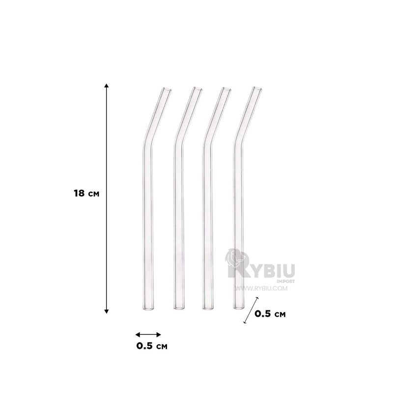 GENERICO - Cañita para Vasos Altos Transparente Y+Banderitas Adhesivas