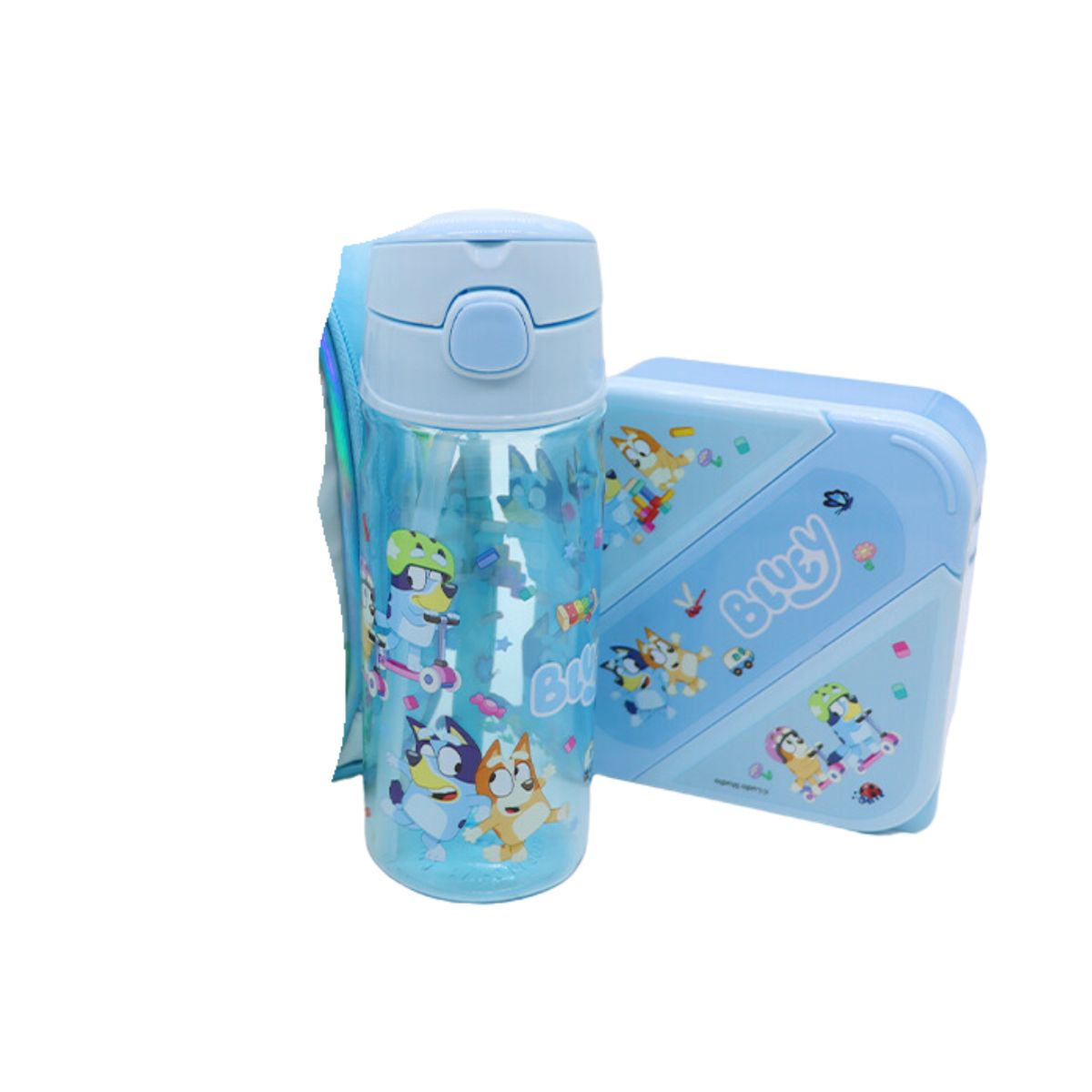 CHILDRENS CLUB - Tomatodo + taper + cubiertos Bluey