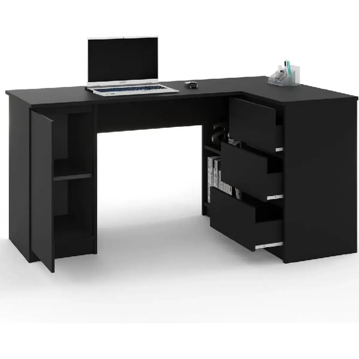 NACION MUEBLES - ESCRITORIO NACION MUEBLES ALEJANDRO COLOR NEGRO