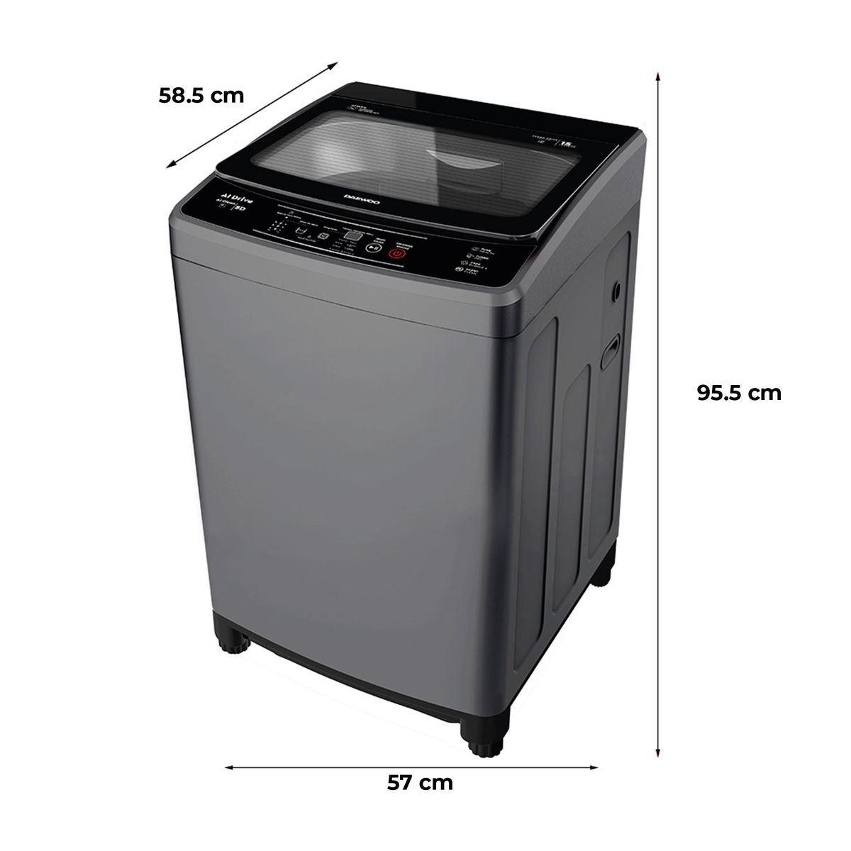 DAEWOO - Lavadora 13KG Daewoo AI Drive Lavado Inteligente