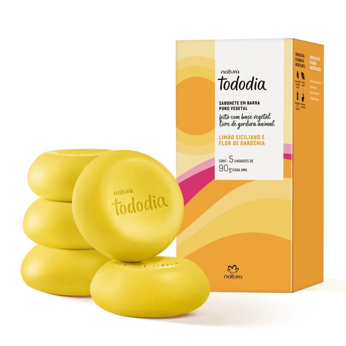 NATURA - Jabon LIMÓN SICILIANO Y FLOR DE GARDENIA Tododia Natura ekos