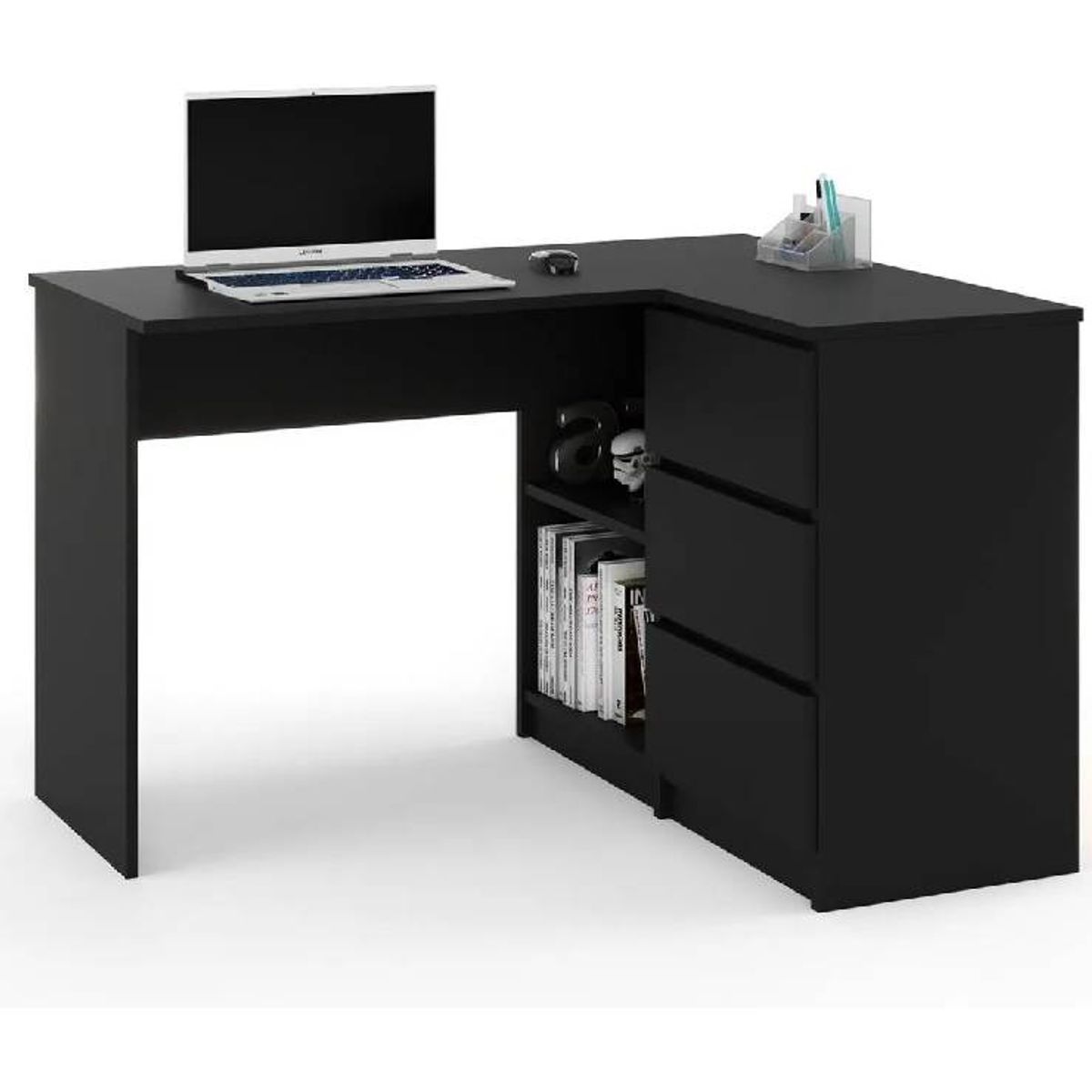 NACION MUEBLES - ESCRITORIO NACION MUEBLES ESTEBAN COLOR NEGRO