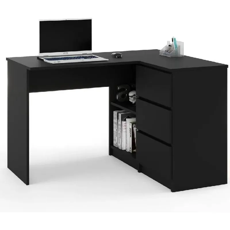 NACION MUEBLES - ESCRITORIO NACION MUEBLES ESTEBAN COLOR NEGRO