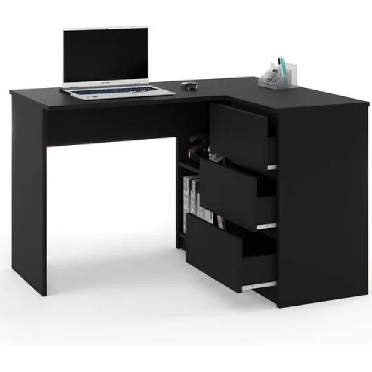 NACION MUEBLES - ESCRITORIO NACION MUEBLES ESTEBAN COLOR NEGRO