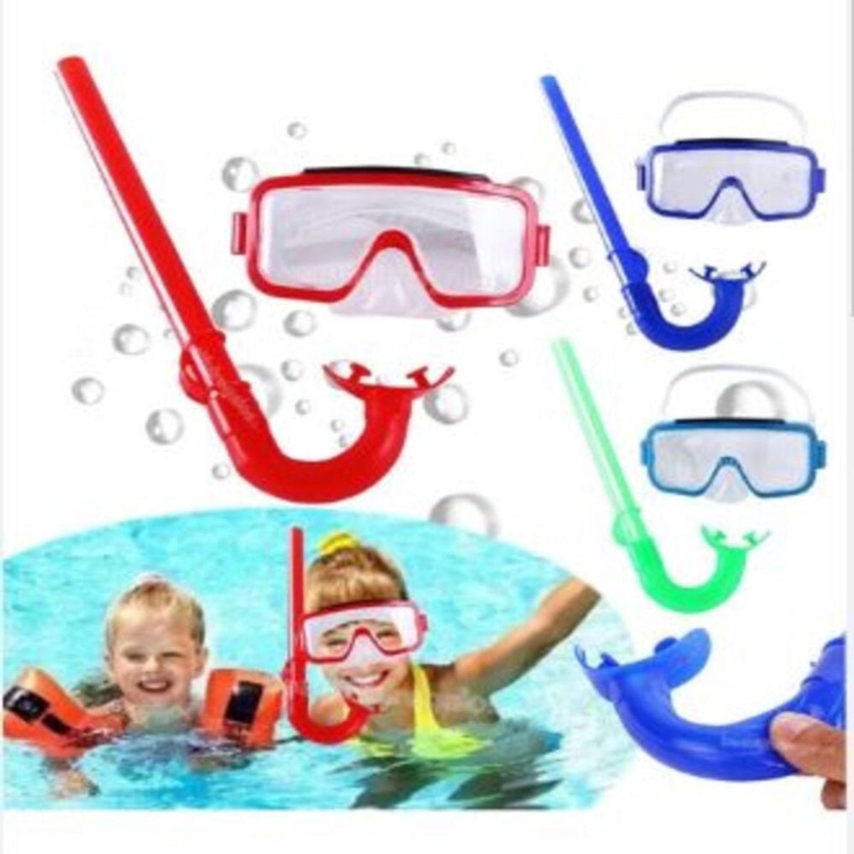GENERICO - Gafas De Buceo y Tubo Snorkel para Niños