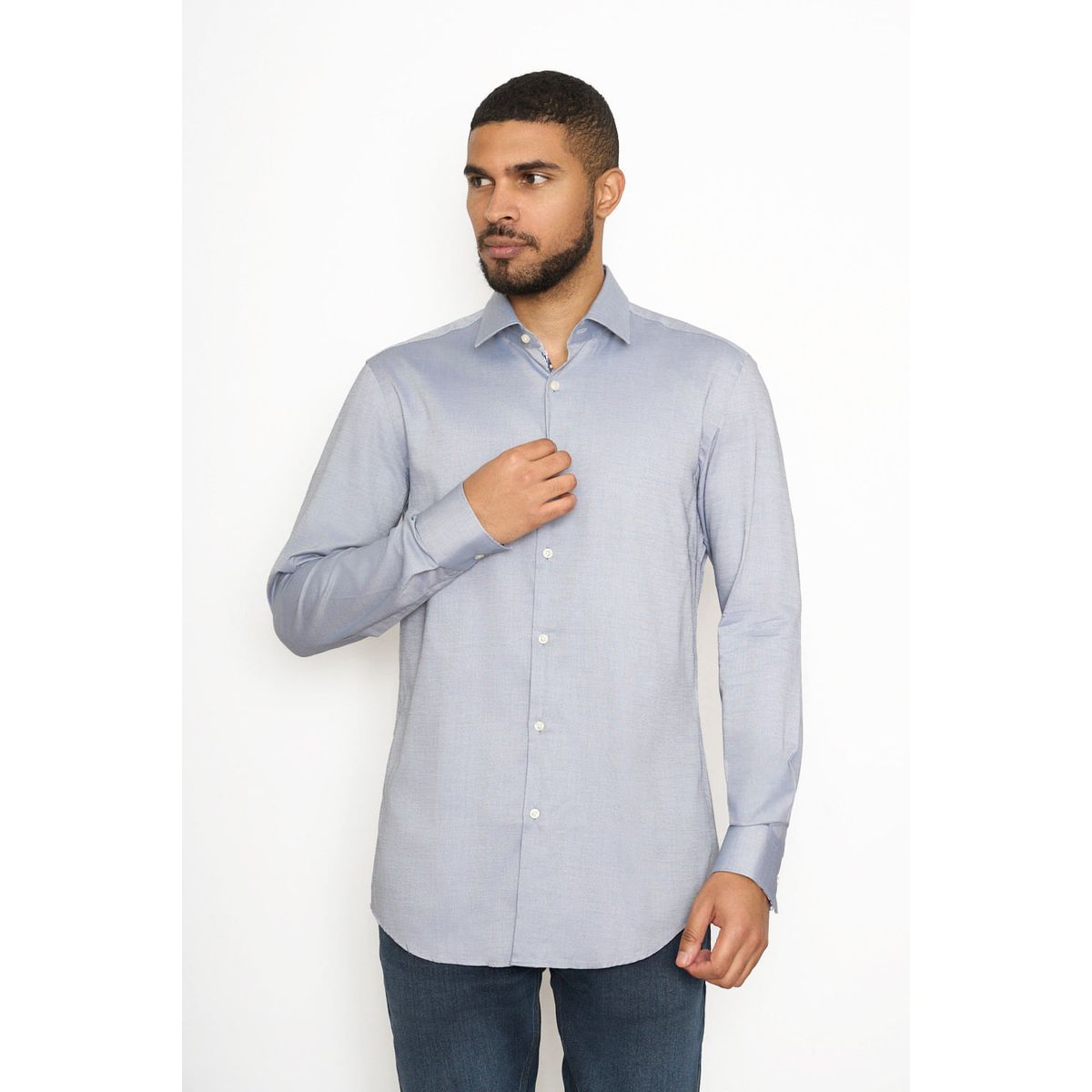 HUGO BOSS - Hugo - Camisa slim fit de algodón Oxford de planchado fácil
