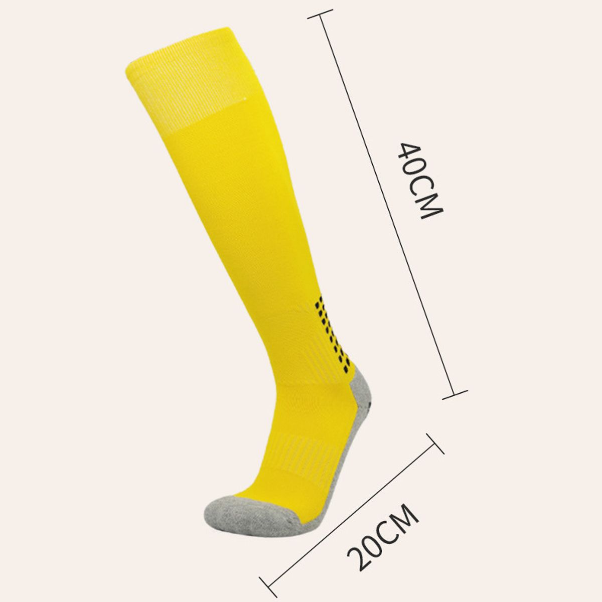 ZIMRAHYG - Fútbol Media Deportiva Antideslizante larga Espesar respirable