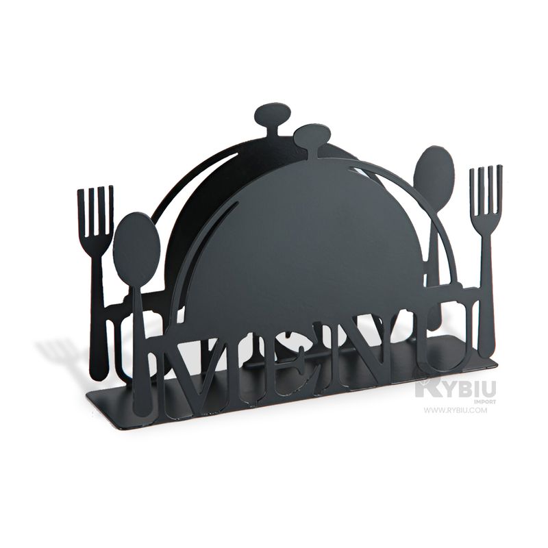 RYBIU IMPORT - Portaservilletas Personal en Negro Y+Ligas de Regalo