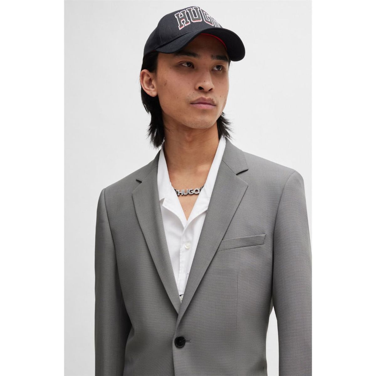 HUGO BOSS - Hugo - Traje slim fit de sarga elástica