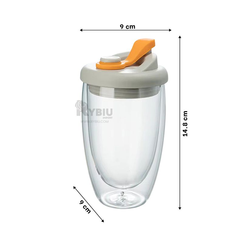 GENERICO - Envase Cristalizado en Naranja 450ml Y+Banderitas Adhesivas