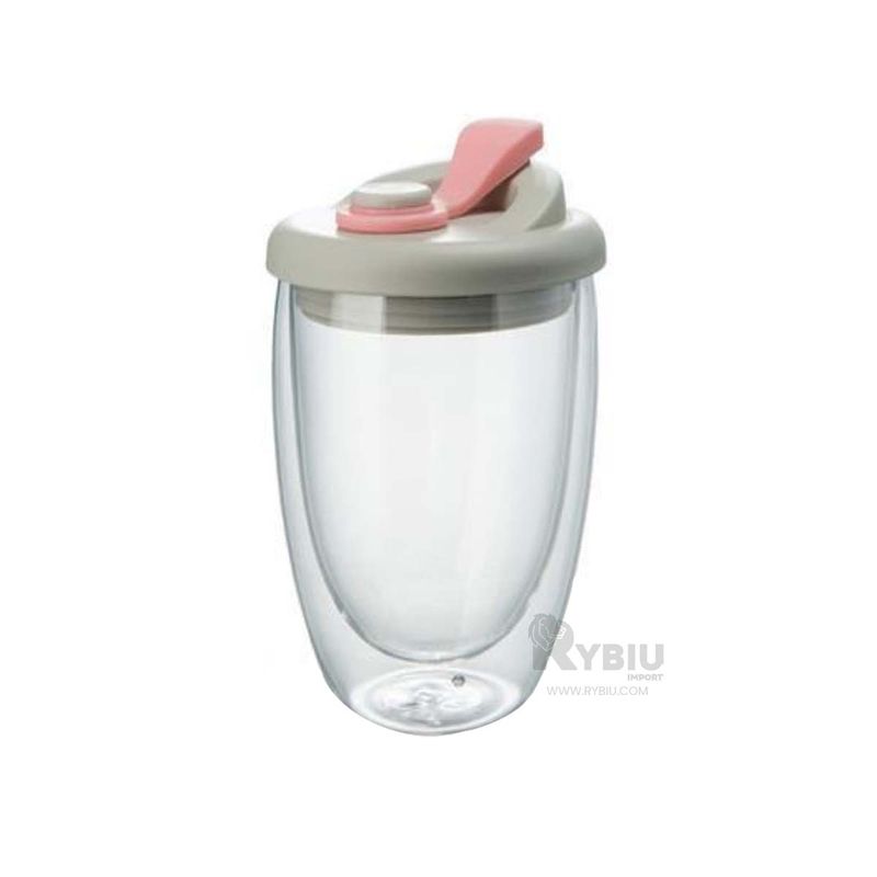 GENERICO - Tomatodo con Capacidad en Rosado 450ml Y+Gift Stickers