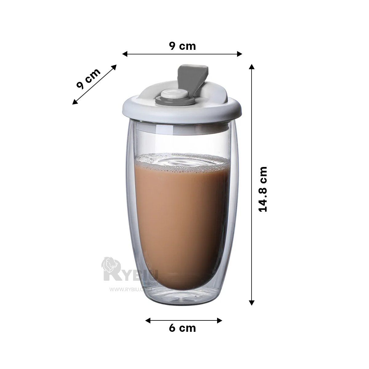 GENERICO - Tomatodo para Correr en Plomo 450ml Y+Gift Stickers