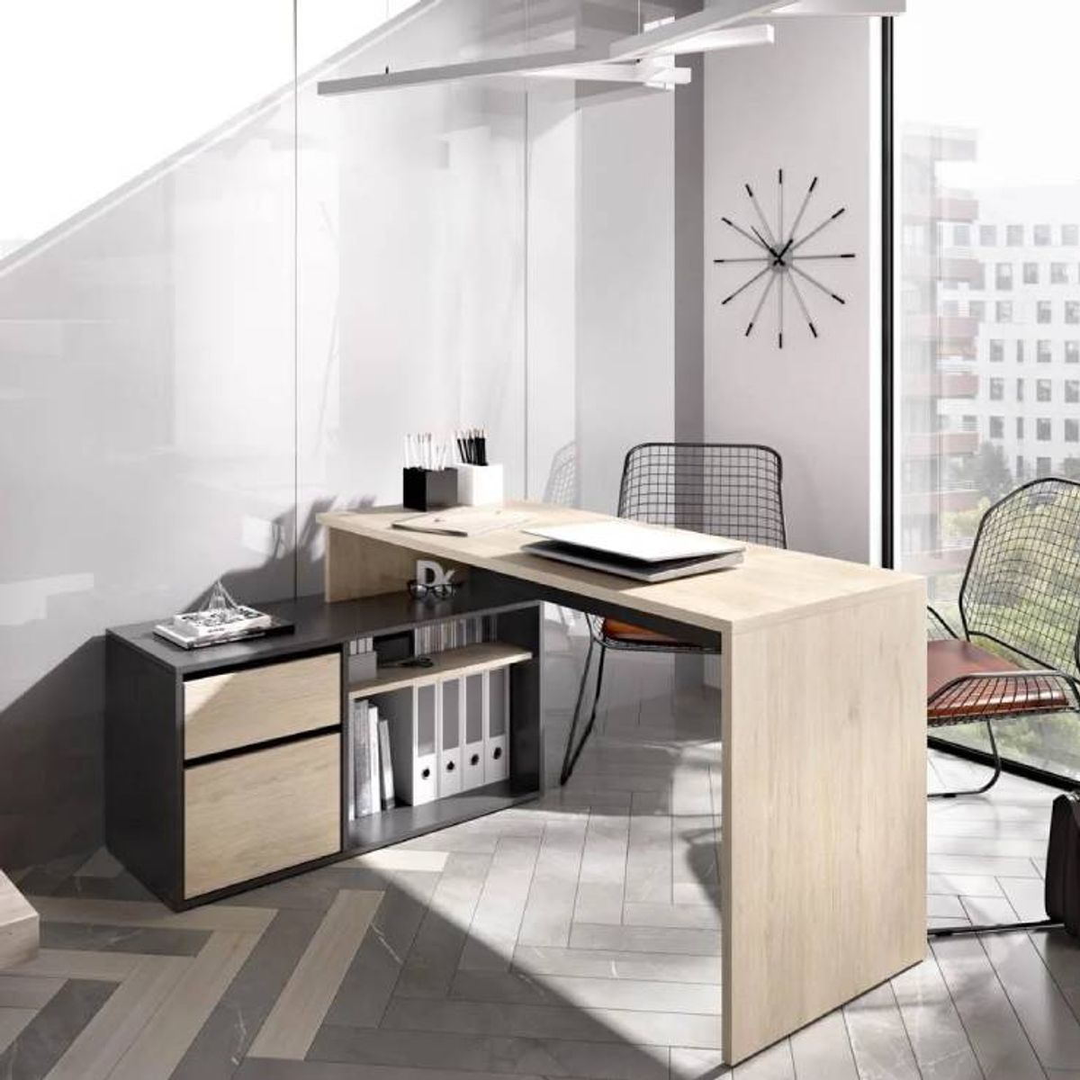 NACION MUEBLES - ESCRITORIO NACION MUEBLES RONALDO MULTICOLOR