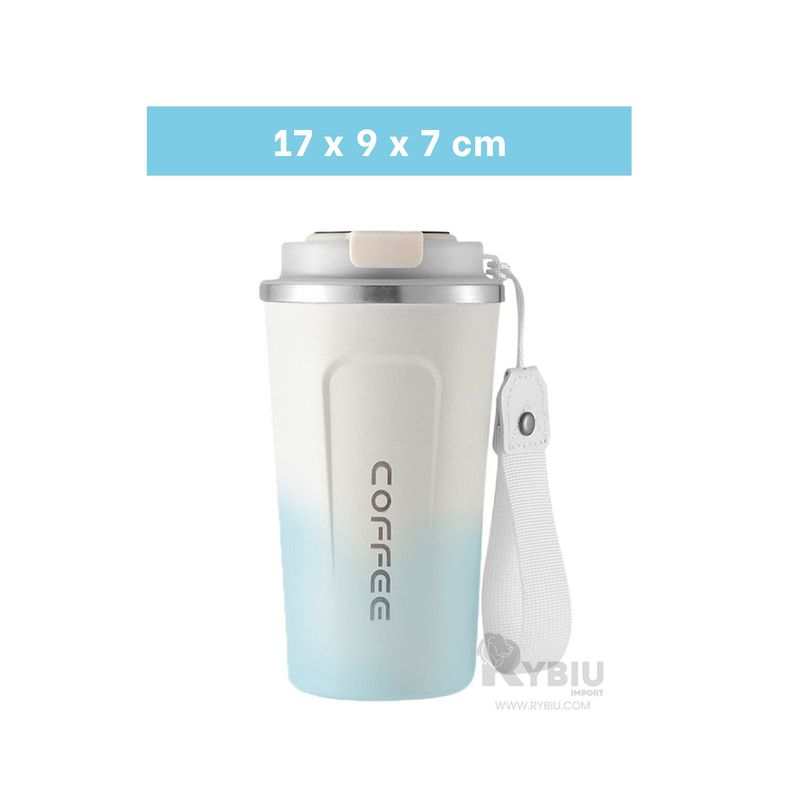 GENERICO - Envase Termico con Sensor Celeste y Blanco Y+Ligas de Regalo