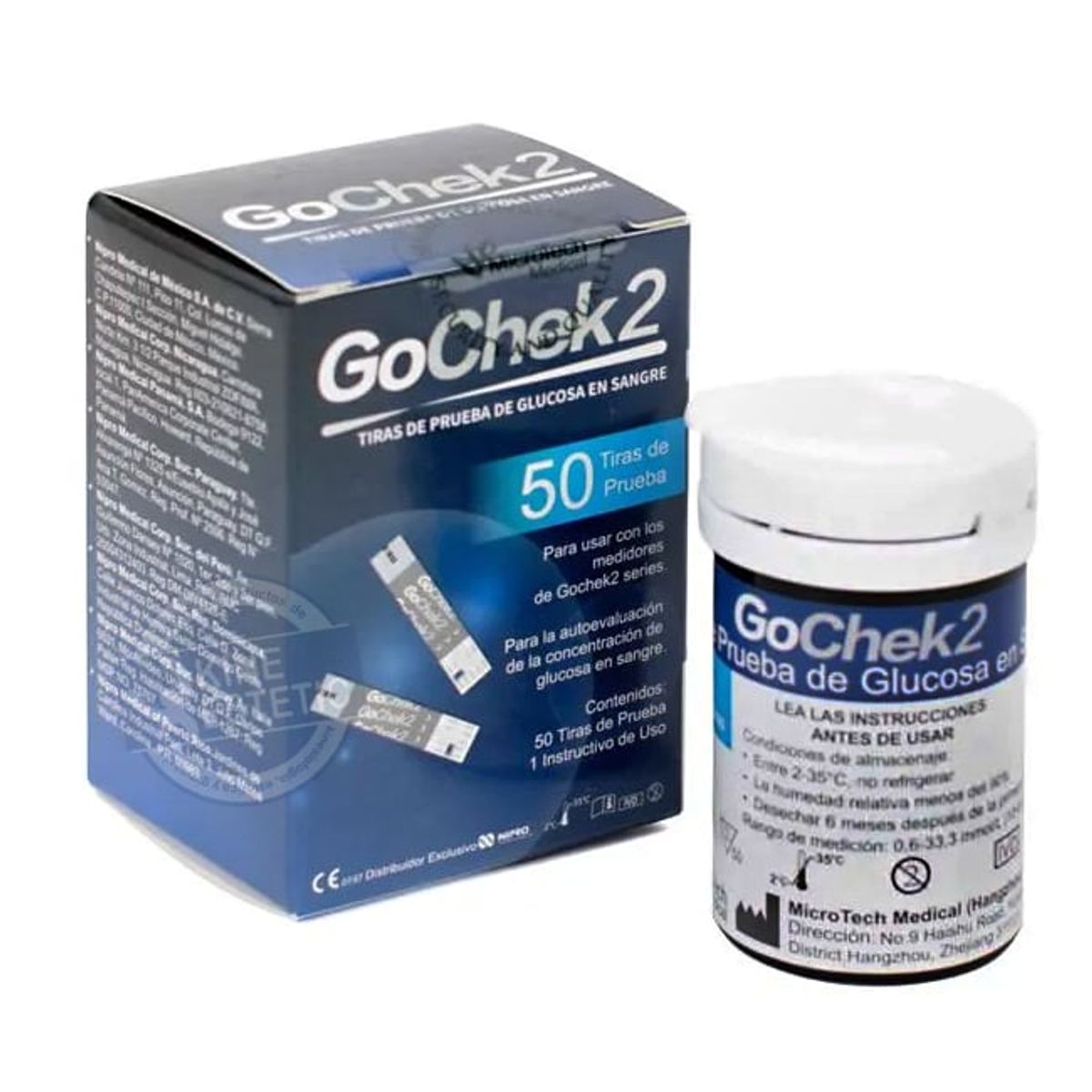 GENERICO - Tiras Reactivas GOCHEK2 CAJA X 50 UNIDADES