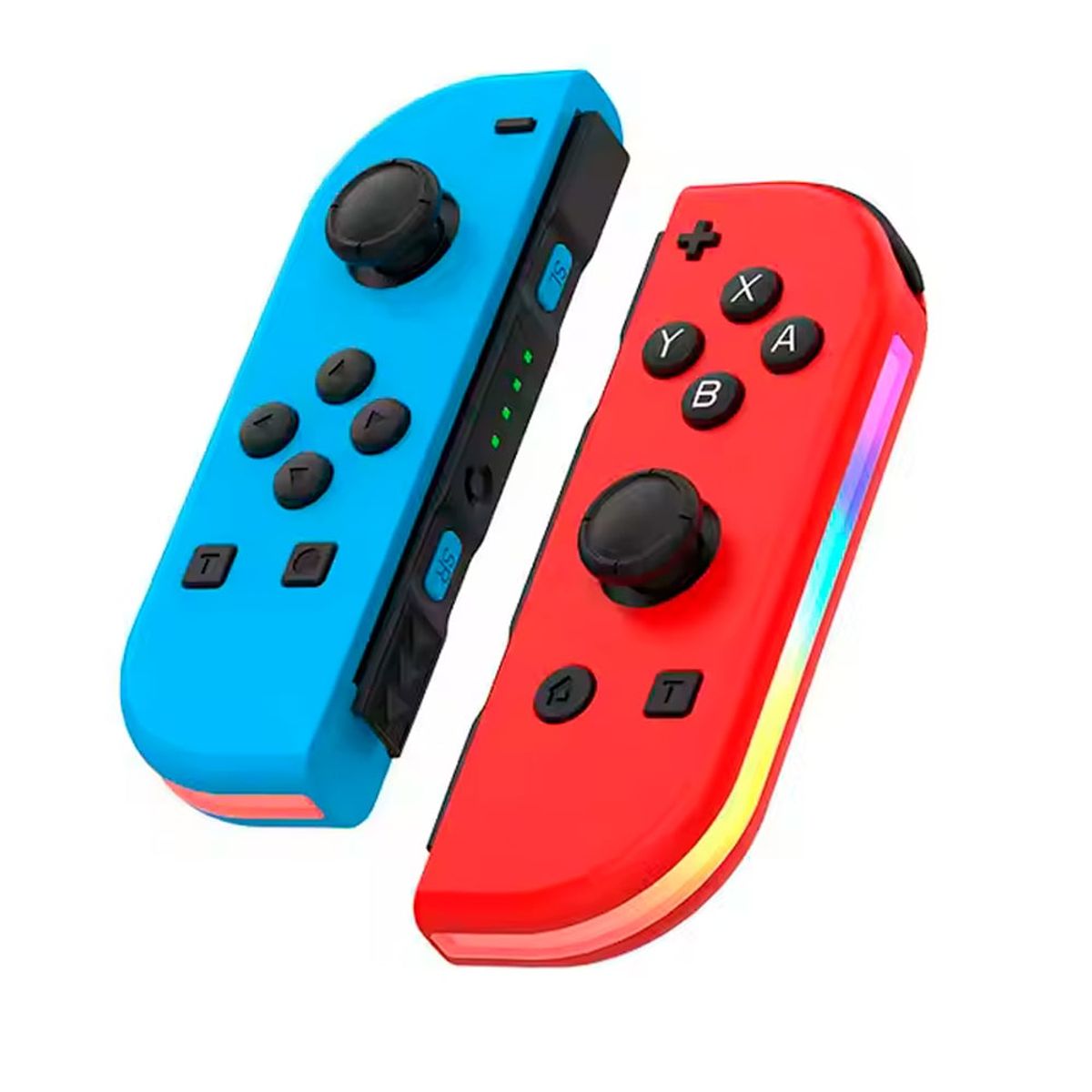 GENERICO - Set 2 Joycons RGB Alternativo para Nintendo Switch y Oled Rojo/Azul