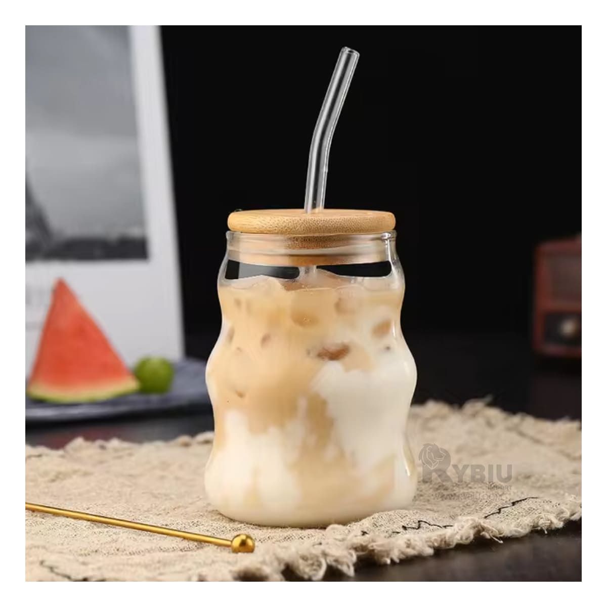 RYBIU IMPORT - Vaso para Bebidas Frias Bonito 500ml Y+Regalo Agendita