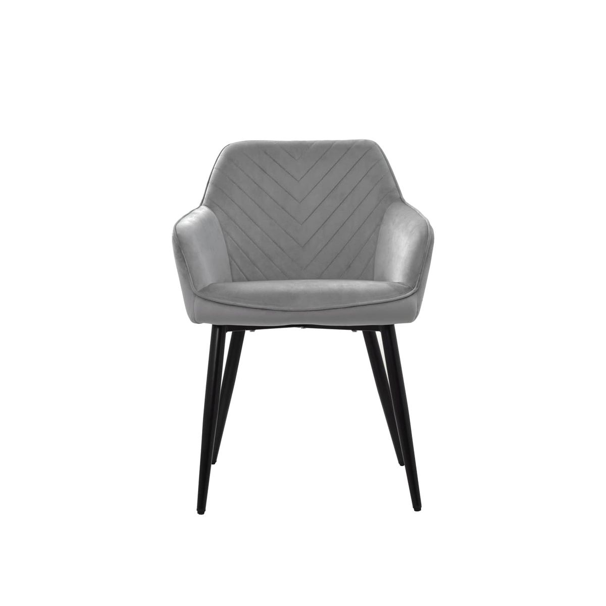 OFIDEAS - Silla De Comedor Diseño Milei Tapizado Gris Ofideas