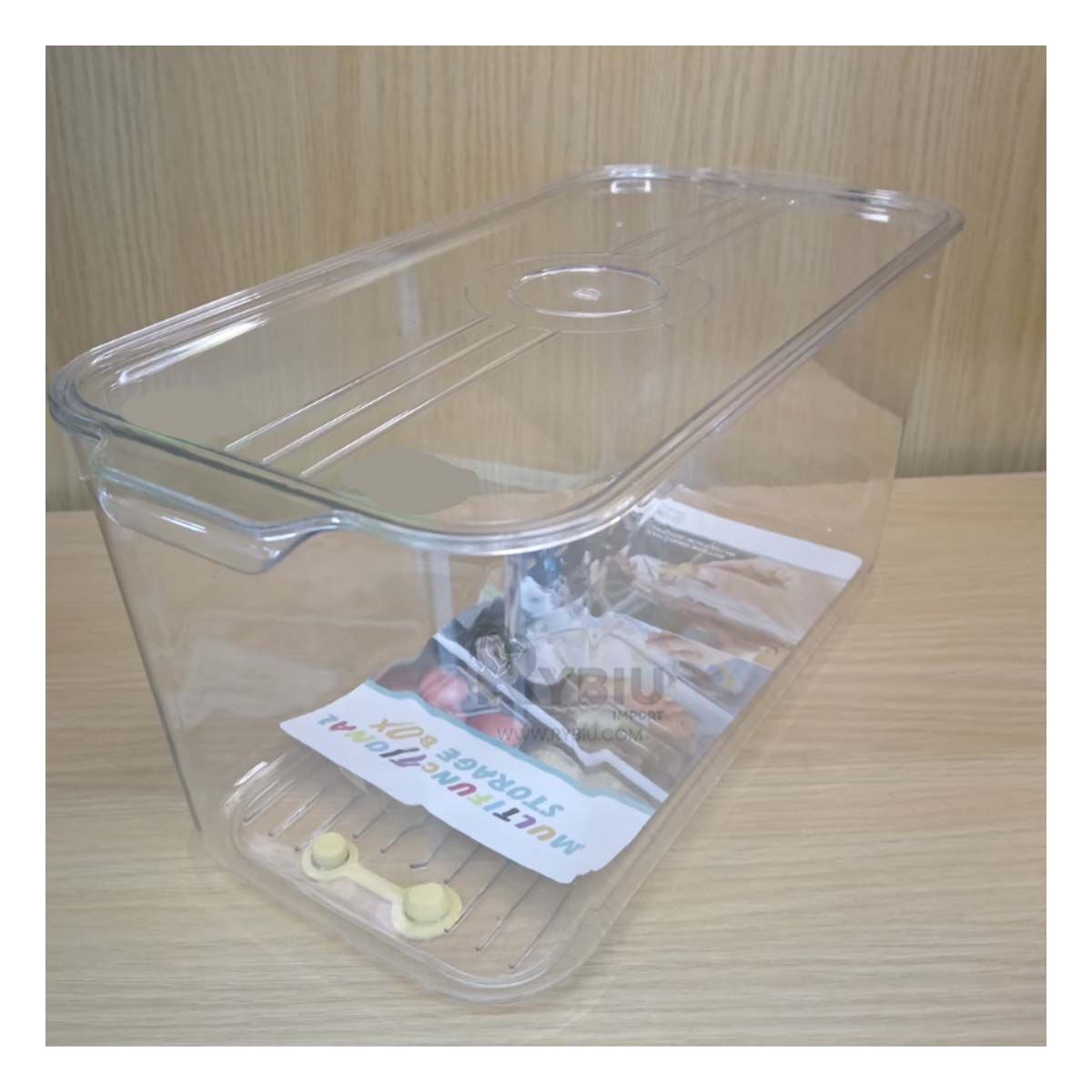 GENERICO - Recipiente Resitente Transparente Y+Regalo Ligas para Peinar