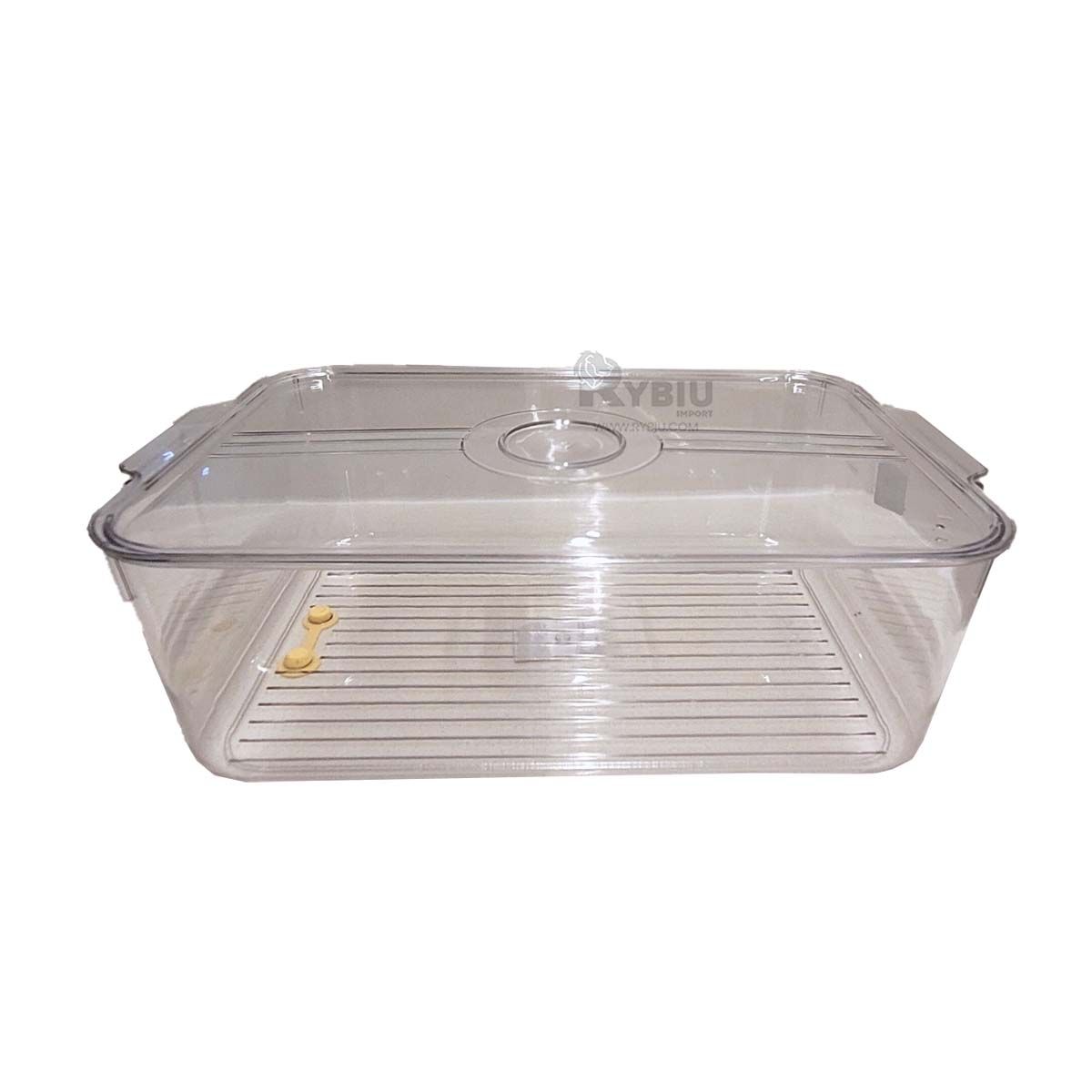 GENERICO - Bandeja Acrilica con Tapa Recta Asas Pequeñas 30x20x15cm