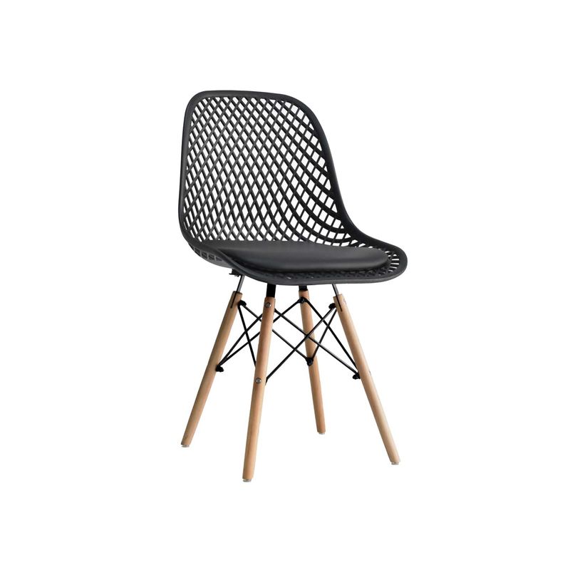 OFIDEAS - Silla De Comedor Diseño Nordic Negro Ofideas