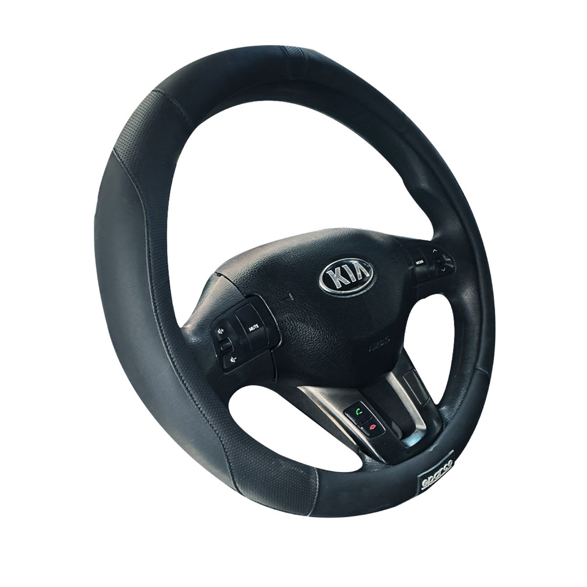 SPARCO - Forro De Timon Cuero Sparco  Negro 37-38Cm