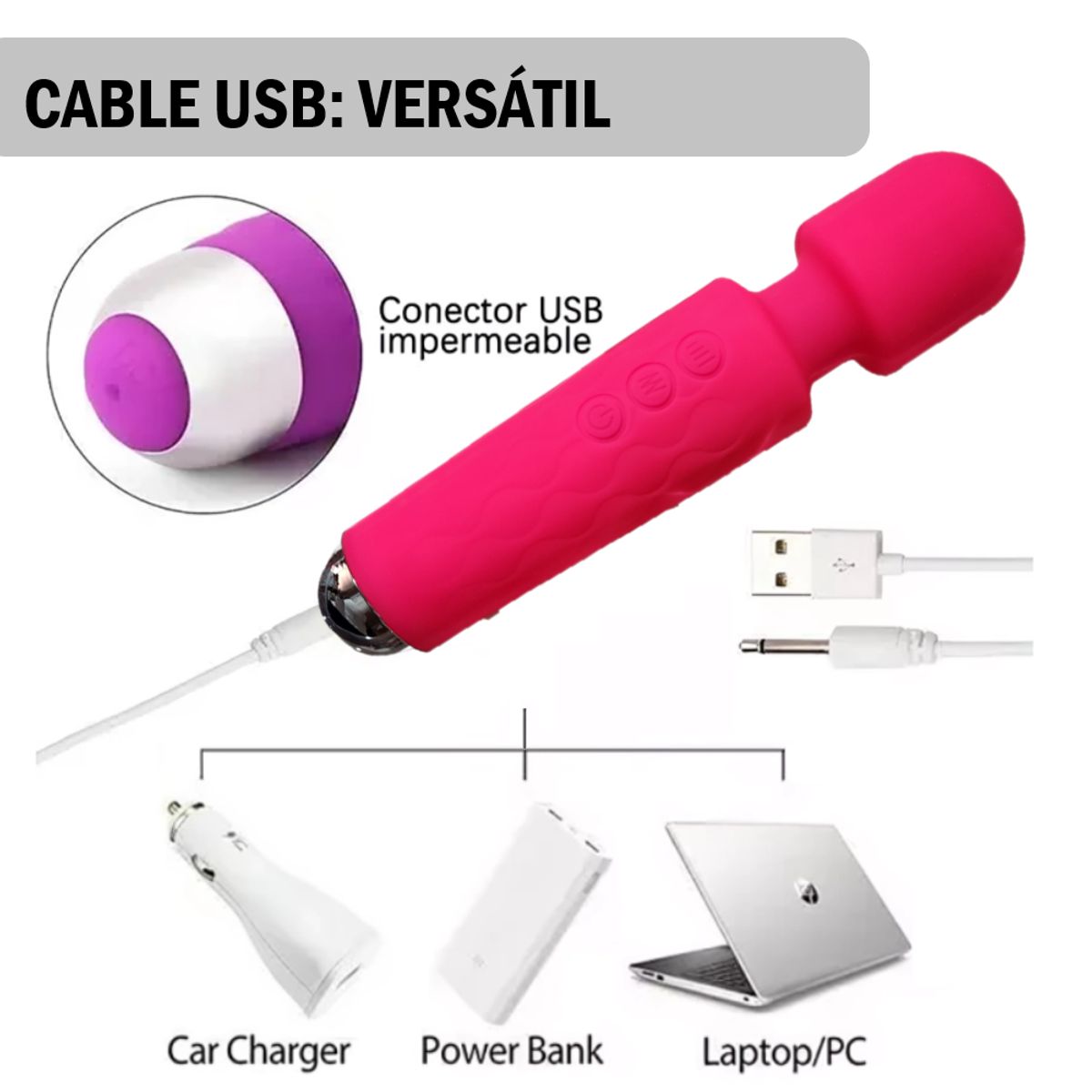 GENERICO - Vibrador estimulador de clítoris de 20 frecuencias y 8 velocidades