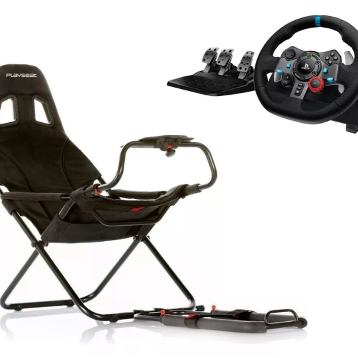 LOGITECH - Combo Logitech Timón con Pedal G29 + Simulador Playseat  Challenge