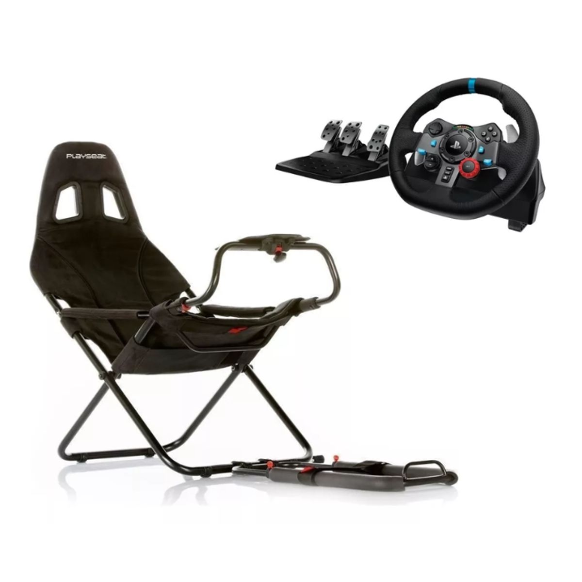 LOGITECH - Combo Logitech Timón con Pedal G29 + Simulador Playseat  Challenge