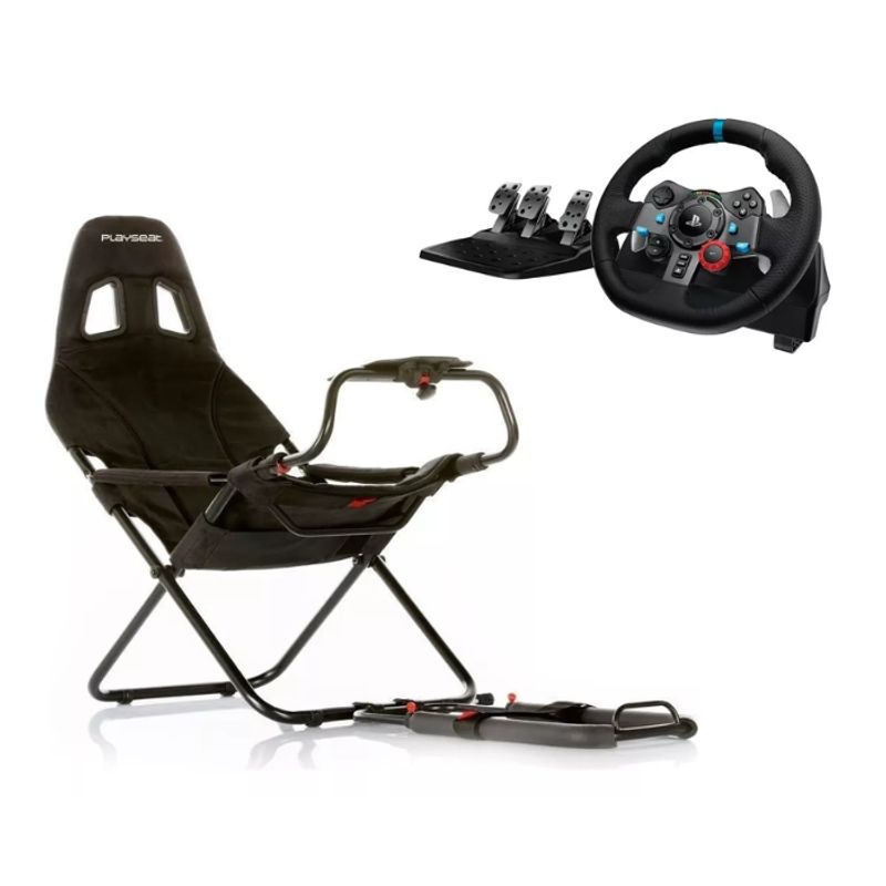 LOGITECH - Combo Logitech Timón con Pedal G29 + Simulador Playseat  Challenge